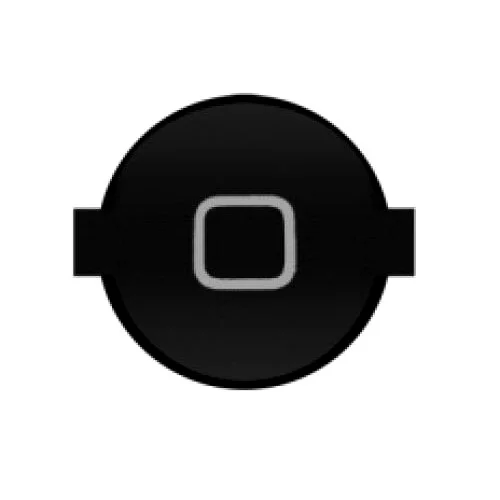 Home Button Outer for Apple iPhone 4 CDMA Black - Plastic Key