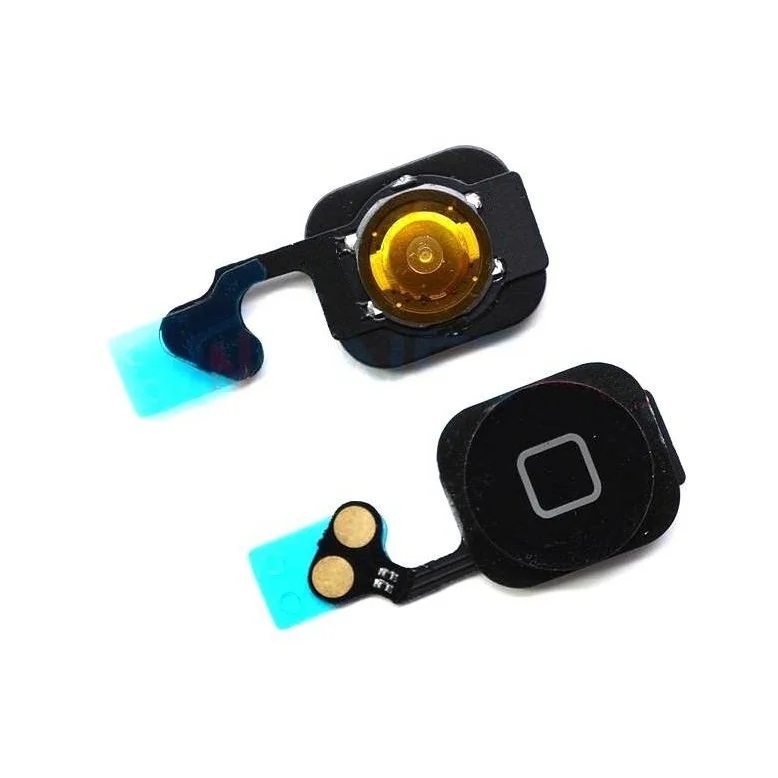 Home Button Complete for Apple iPhone 5 Black & Slate - Outer Plastic with Inner Flex
