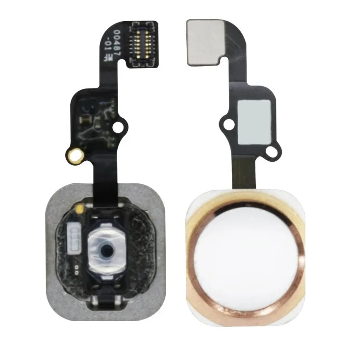Home Button Complete for Apple iPhone 6 64GB Gold - Outer Plastic with Inner Flex