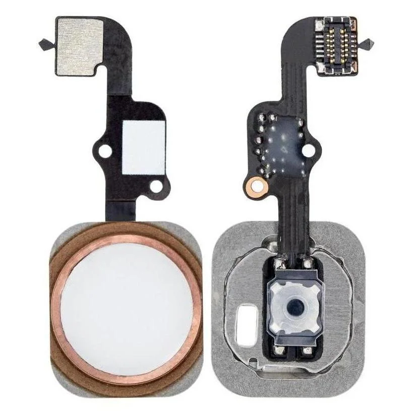 Home Button Complete for Apple iPhone 6s Plus 128GB Rose Gold - Outer Plastic with Inner Flex