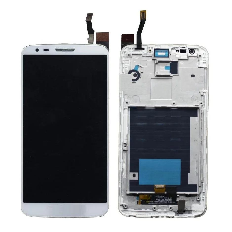 LCD with Touch Screen for LG G2 (display glass combo folder)
