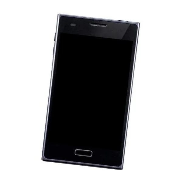 Home Button Complete for LG Optimus L7 P705 Black - Outer Plastic with Inner Flex
