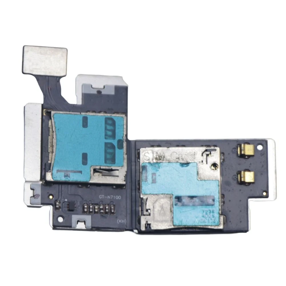 MMC + Sim Connector For Samsung Galaxy Note II N7100 - 