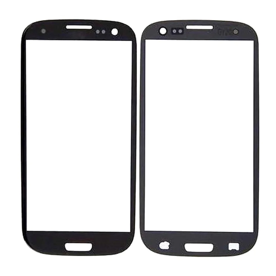 Front Glass Lens for Samsung I9300 Galaxy S III Black with 